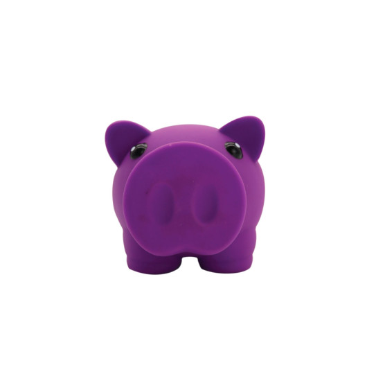 Rubber Piggy Banks Purple